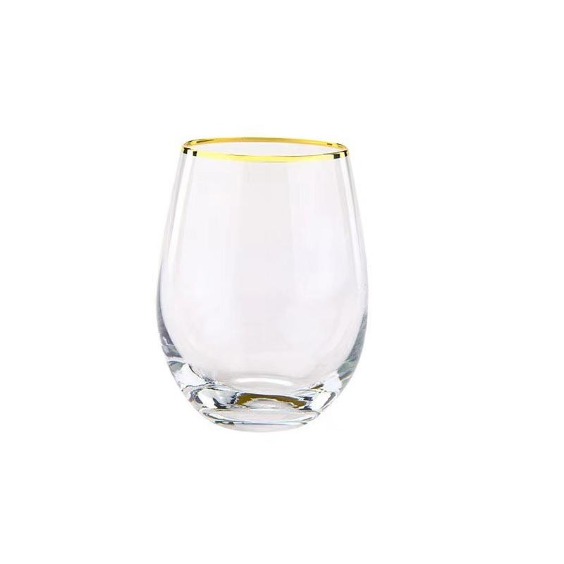 Wasserbecher aus Kristallglas, eiförmige Whiskygläser, perfektes Geschenk für Scotch-Liebhaber, Frühstücks-, Milch-, Saftbecher, Party-Barzubehör