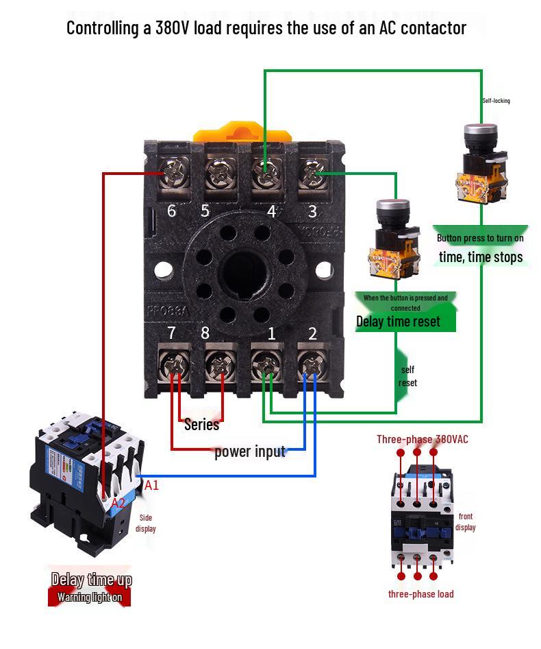 DH48S-S Digital Time Relay: Adjustable 24V/220V Cycle Control, 2Z Switch, 380V Delay