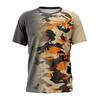 Herre Quick-Dry Fiskeskjorte Med UPF Beskyttelse Kortærmet Udendørs Lystfiskeri T-shirt Åndbar Camo Sportstop