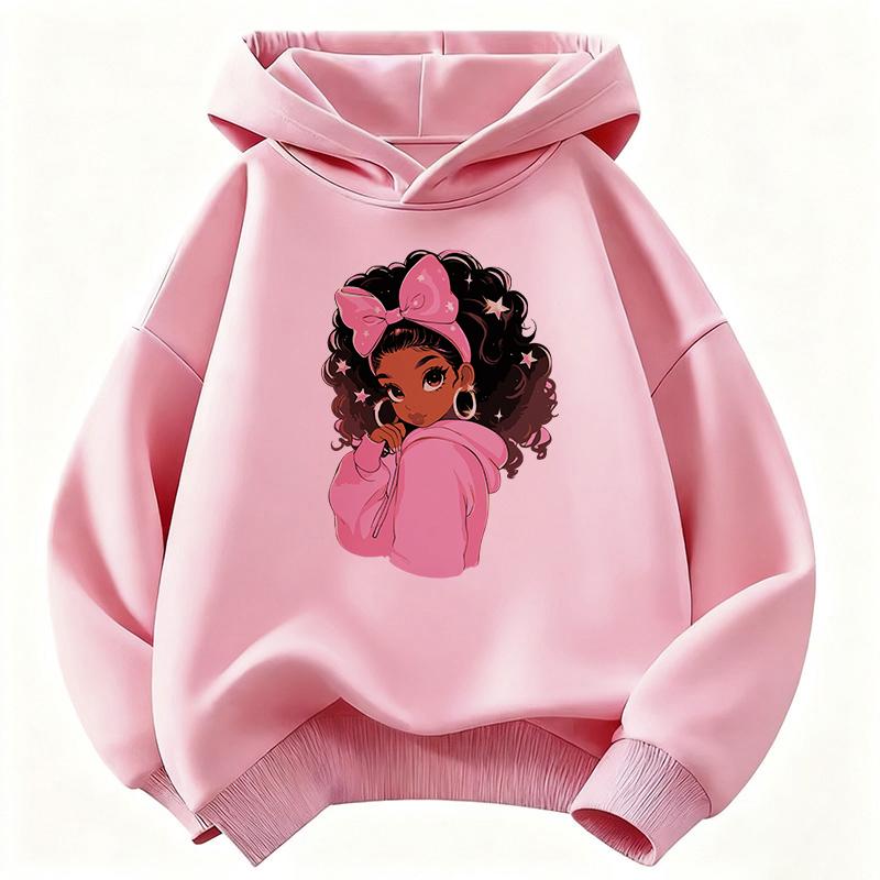 90S Fashion Gilrs Design Hooded Kids Children's Sweatshirt Cute Hoody for Boys Girls Spring Casual Hoodies Clothes