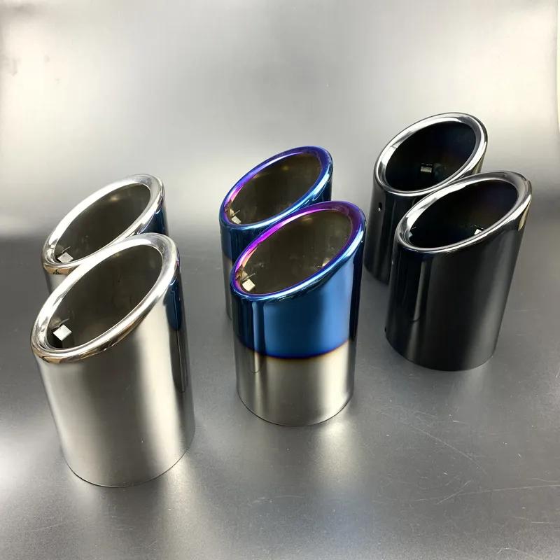 2pcs For Mazda CX-5 CX5 CX-8 CX-9 Auto Accessories Stainless Steel Car Exhaust Pipe Muffler Tail Throat Exterior Refit Products