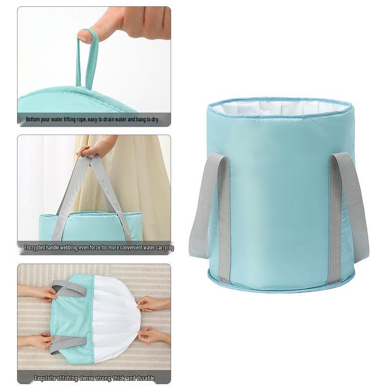 Portable Foldable Foot Bath Basin - Oxford Cloth, Insulated, for Travel or Dormitory Use