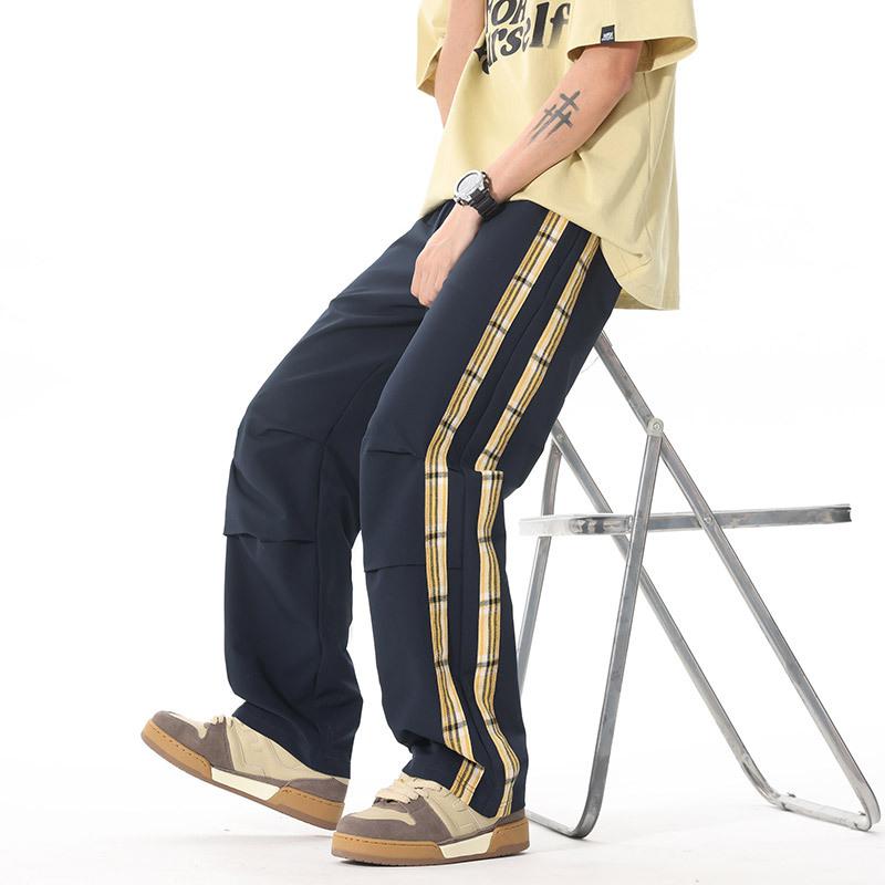 

Pants men s spring and summer new casual pants men s loose and versatile sweatpants drape wide-leg pants straight trousers 3XL