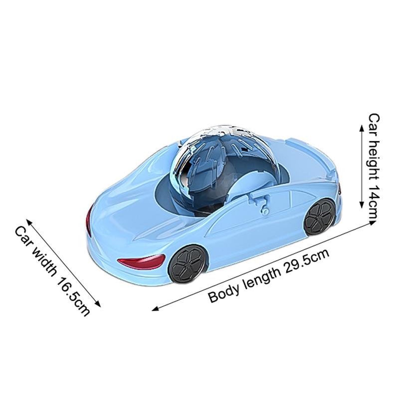 Hamster Small Pet Toy Car Funny Small Pet Hamster Toy Car Cute Hamster Interactive Sports Car Silent Fitness Wheel Toy Vehicle