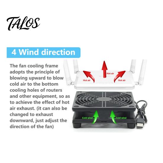 12cm 5V USB napájení TV Set-Top Box Router Chladič Chladič Vzduch Chladicí Ventilátor