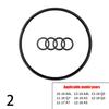 Car Steering Wheel Center Emblem Logo Stickers Trim Frame Decor Ring Cover For AUDI A3 A4 A5 A6L A4L A8 Q5 Q3 Q7 Q8 Accessories