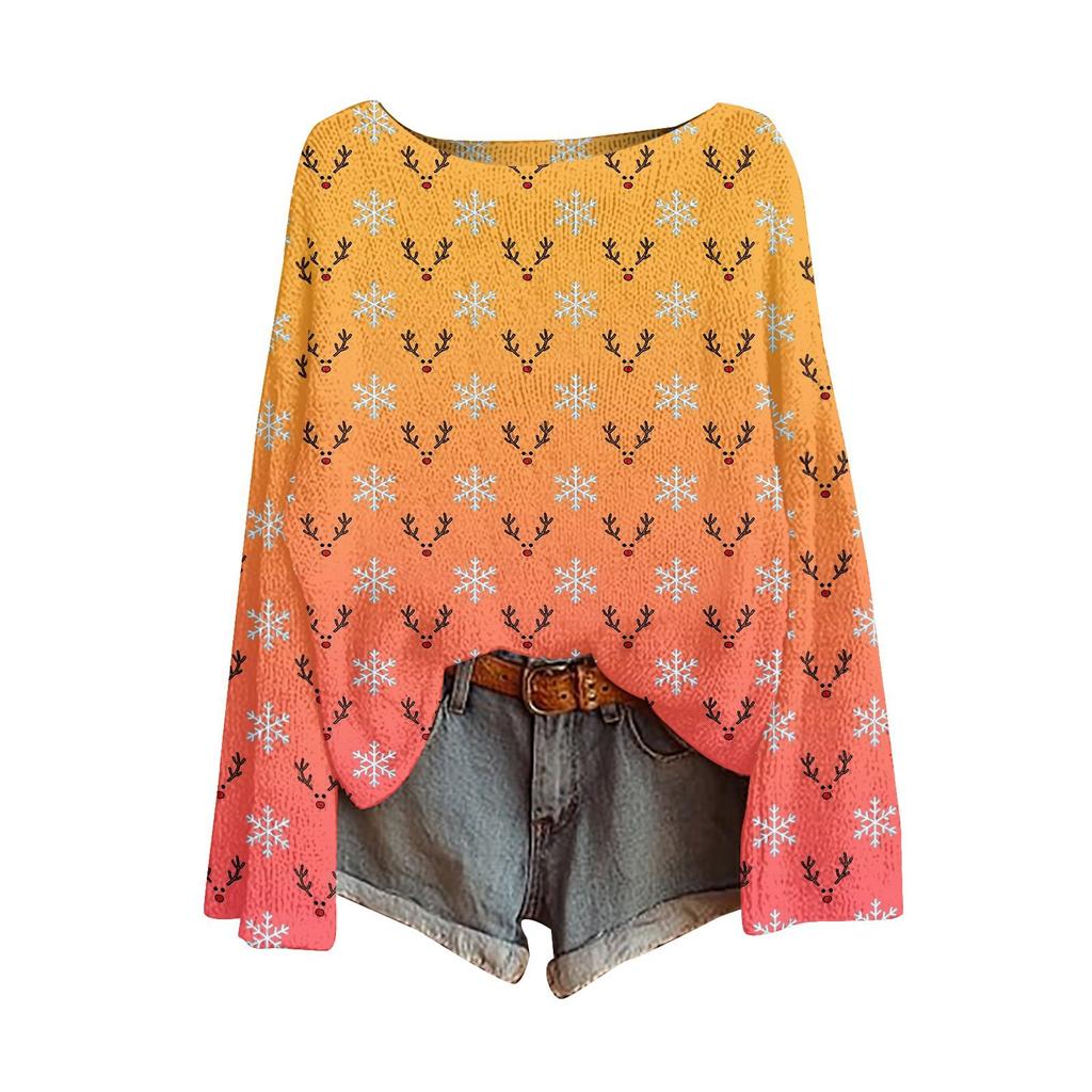 YLQ-YZL01-One-word Neck Pullover Sweater 3D Printing