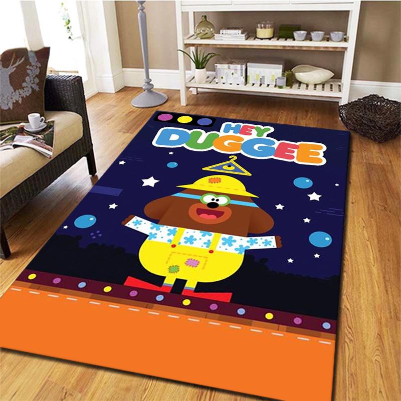 Hey Duggee Carpet Rug for Living Room Bedroom Home Sofa Decoration,Kids play Non-slip Floor Mat