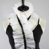 Fashion White Mesh Detachable Fake Collar Ruffle Tulle Shrug Scarf Decorative Collar Shoulder Wrap Stage Party Ornaments