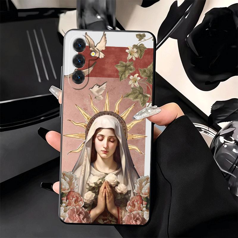 Soft Phone Case For Samsung A17 A37 A57 A16 A36 A56 A15 A35 A55 Virgen Mary Virgin De Guadalupe A14 A34 A54 A13 A33 A53 A27 A26