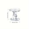 6pc French Roman Pillar Glass Candle Holders Elegant Tabletop Decor for Home Kitchen Dining Living Room Candle Holder Decoration