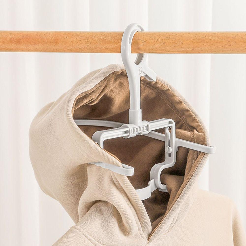 2Pcs Plastic High-neck Sweater Hanger Windproof Clothes Hangers Practical Closet Organizer  for Home
