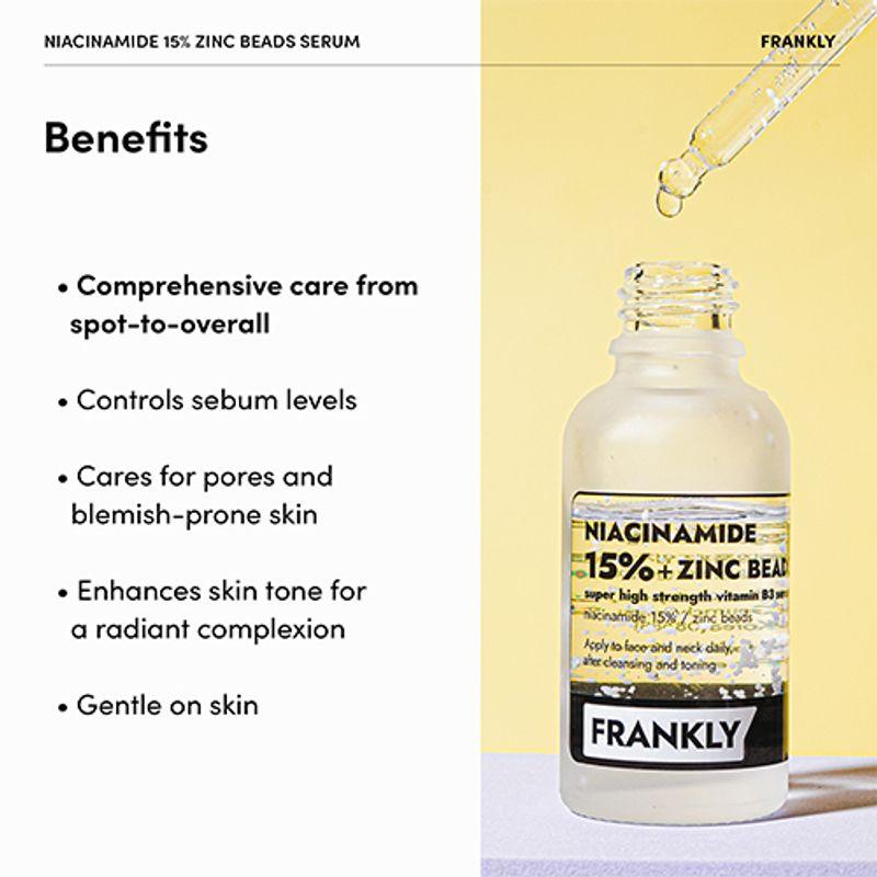 [FRANKLY] Niacinamide 15% Zinc Beads Serum 30ml