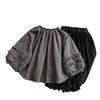 Girls Cotton Set Floral Lace Trim Blouse Pleated Bloomers Pants 3-8 Years