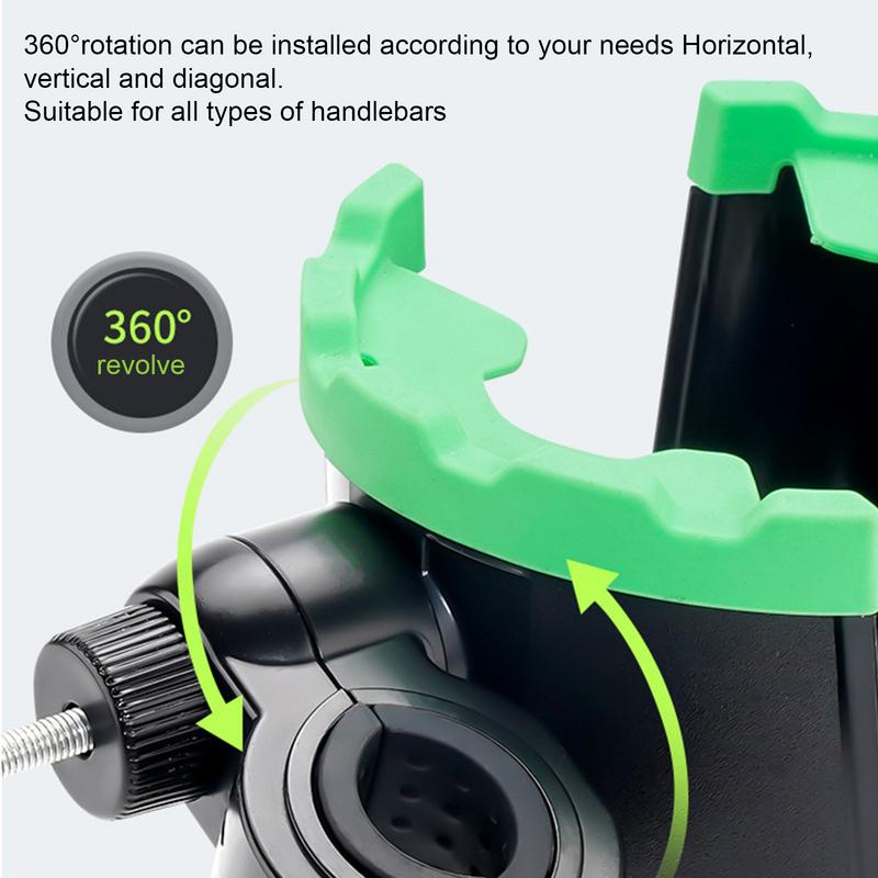 Motorcycle Drink Holder Water Bottle Holder Phone Stand Scooter Drink Holder Bottle Mount 2 In 1 Cell Phone Holder For Handlebar