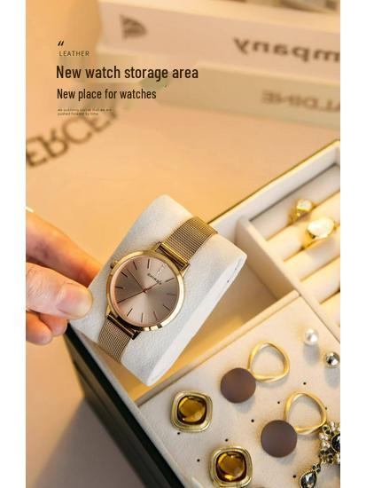 Luxury Multi-layer Jewelry Storage Box for Necklaces & Earrings - Large Capacity Organizer