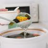 Wheat Straw Soup Ladle with Colander: Long-Handled, 2-in-1 Spoon for Hot Pot and Soup