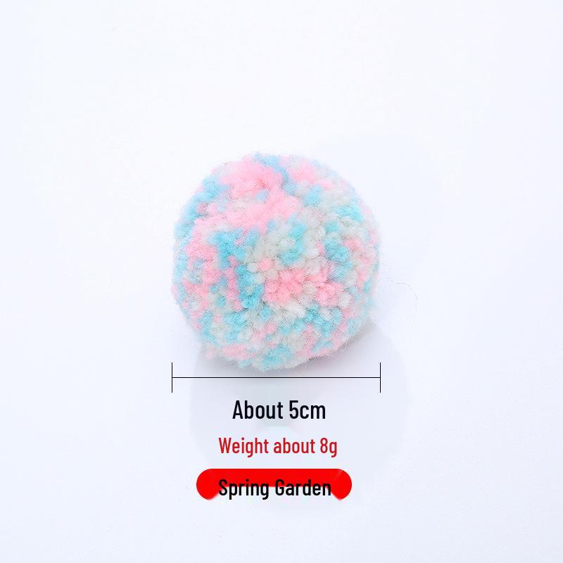 

Разноцветный клубок пряжи игрушка для кошки: Устойчивая к укусам, интерактивная игра для котят Approximately 5cm Diameter