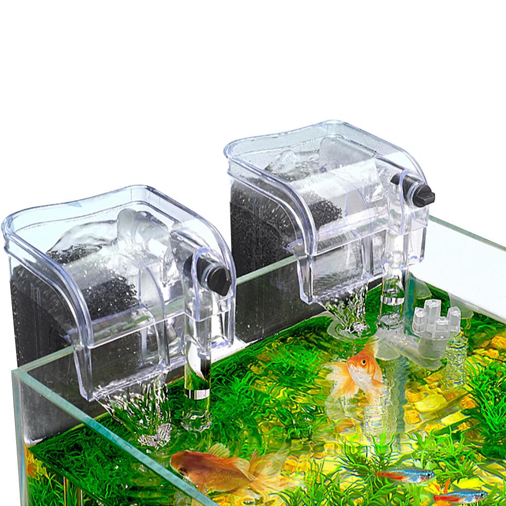 Fish Tank Suspended Filter Aquarium Hang On Filter Adjustable Water Flow Hang Up Filter Water Pump Quiet Aquarium Accessories