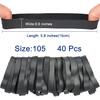 HAIDIBAO-Rubber Bands 40 Pcs size#105 Big black rubber band large Elastic Band rubber bands office supplies Heavy Duty wide Strong Elastic bands