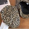 Fashion Retro Leopard Print Cap Baker Peaked Adjustable Leopard Beret Comfortable Painter Hat Spring Summer Autumn Winter
