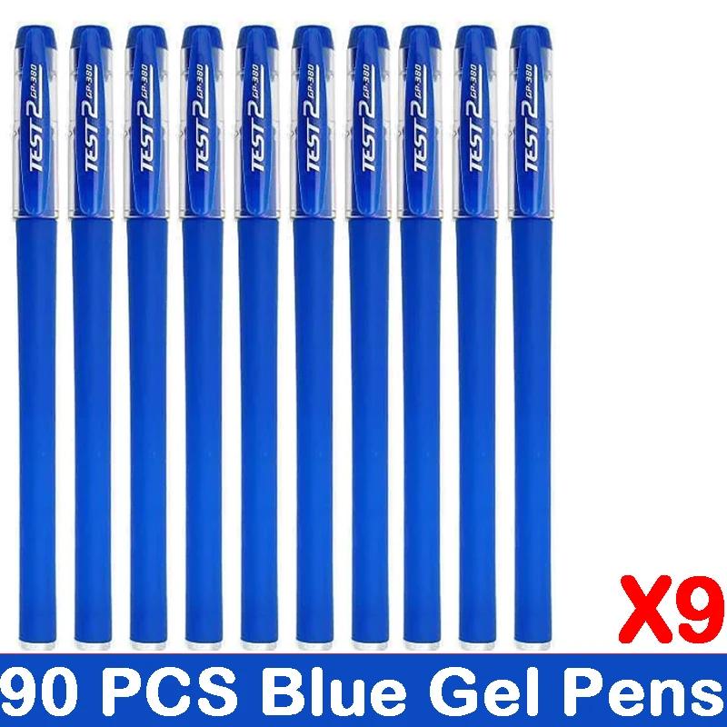 10/100 PCS Roise Retractable Gel Pens Set Black/Red/Blue Ink Ballpoint for Writing Refills Office School Supplies Stationery