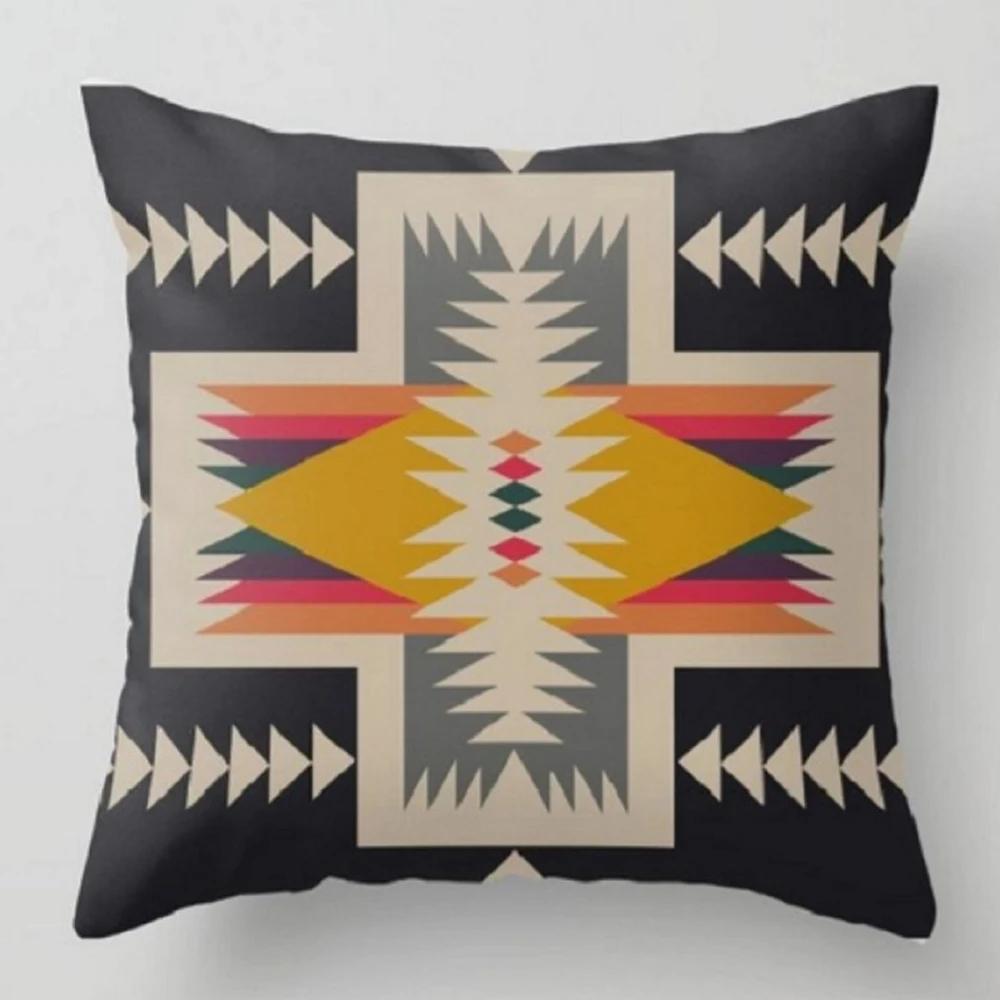 Decorative Pillowcase Sofa Geometric Southwest Cushion Cover Aztec Print Ethnic Home Decor