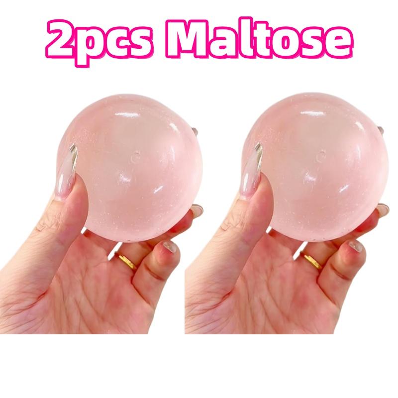 Juguete Squishy de Maltosa Azul Lindo Mochi Anti Estrés Juguete Fidget Suave Simulada Bola Azul Transparente Rebote Rápido Juguete de Descompresión