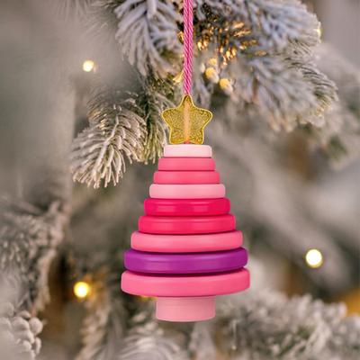 Yousheng DIY Button Christmas Ornament Kit Christmas Buttons Ornament Making Set Hand-Assembled Snowman/Santa/Angel Button Crafts for Xmas Tree