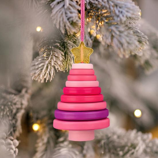 Yousheng DIY Button Christmas Ornament Kit Stacked Colorful Buttons Christmas Snowman/Santa/Angel/Tree Craft Making Set for Holiday Decor