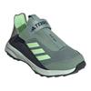 Adidas Voyager 21 Slip-On Comfortable Casual Durable Breathable Low-Top Outdoor Shoes Kids Shoes Green Gray Black IE7628