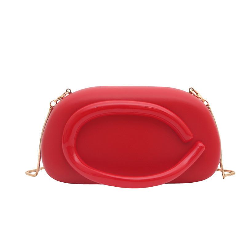 Acrylic Box Clutch Bag For Women With Chain Strap Small Evening Purse Crossbody Fashion Accessory