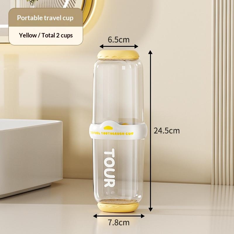 

Portable Wash Cup Toothbrush Cup Mouthwash Cup Toothbrush Household Set Tooth Cylinder Toothbrush Toothpaste Storage Box A1
