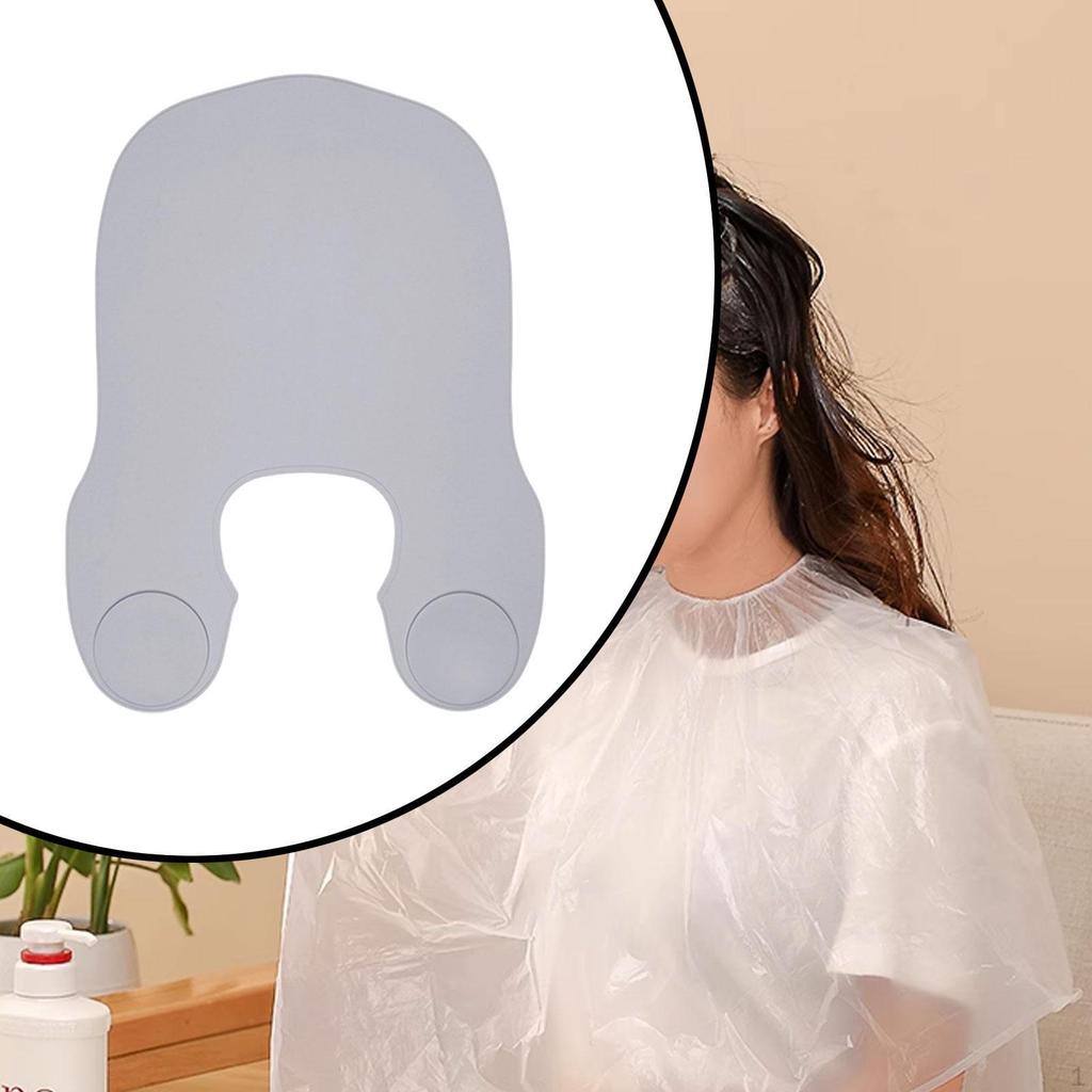 Hair Cutting Collar Non Slip Cape for Stylist Hairdressing Home gray