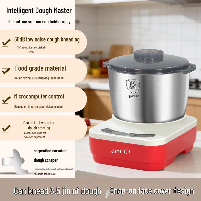 

7-Liter Household Automatic Dough Mixer with Kneading, Proofing, and Fermentation Functions