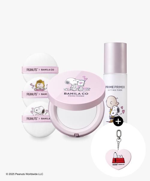 Banilaco [Снупи Edition] Праймер-пудра Prime Primer Finish Pact Набор для планирования+фиксатор 100 мл [Snoopy] Fact Set+Fixer 100ML