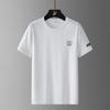 Large size ice silk short-sleeved t-shirt quick-drying breathable t-shirt men's summer new men's crew neck fat sports outdoor top