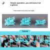 25Pcs M/L Reusable Perm Hair Clip Man Hair Curl Styling Clamps Barbershop Salon Hook Loop Hair Rollers Short Hairs Perm Tools