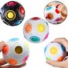 Kids Antistress Cube Magic Fidget Toys Puzzle Rainbow Balls Children Educational Toy Reliever Stress Anxiety Christmas Gift