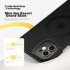 Case for IPhone 11, Apple 11 Protective Cover, Magnetic Wireless Charging, Frosted Anti-Drop, Full Lens Protection, Soft Edge Case, Midnight Black
