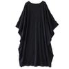 DIMANAF New 2026 Summer Plus Size Women Elegant Lady Long Dress Vintage Black Floral Jacquard Lace Loose Oversize Maxi Clothing