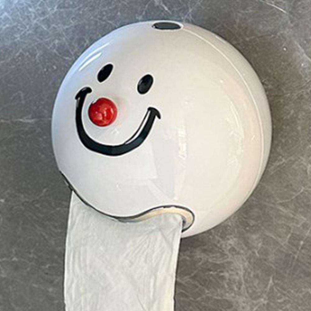 Creative Toilet Paper Roll Holder Plastic Toilet Paper Dispenser Toilet Paper Container  Household