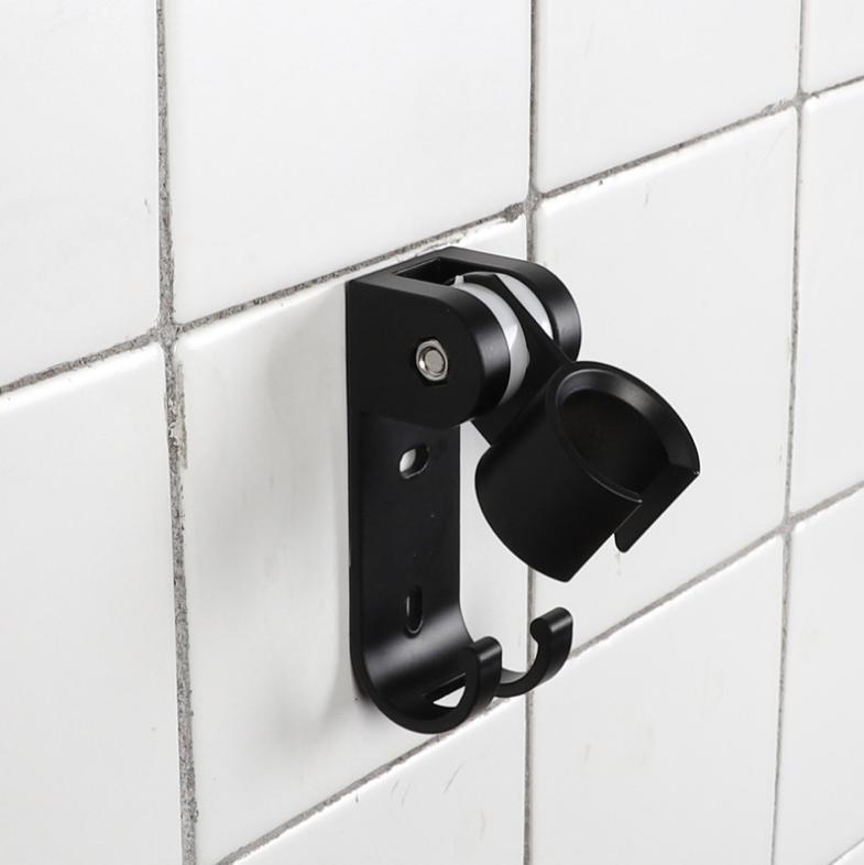 Black Handheld Shower Head High Pressure 5 Spray Settings Massage Spa Detachable Hand Held Shower Head