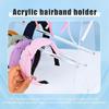 Sturdy and Portable Headband Holder Clear Acrylics Materials Fits Various Band Sizes Home Accessory for Organizatioin