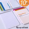 A5 Spiral Coil Notebook - Lined Diary, Thick Vertical Flip for College Students