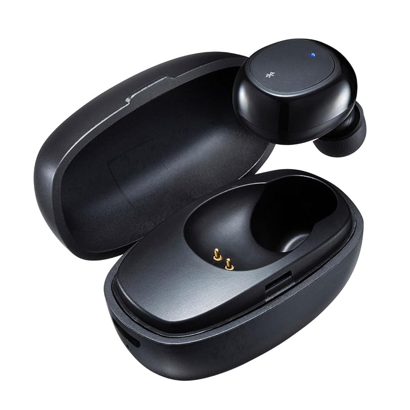 

Sanwa Supply Ultra-compact Bluetooth one-ear headset (with charging case) MM-BTMH52BK
