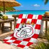 AFC Ajax Emblem Design Strandtuch, Schnelltrocknend, Pflegeleicht, Geeignet für Fitness und Strandurlaub, Sport-Essential