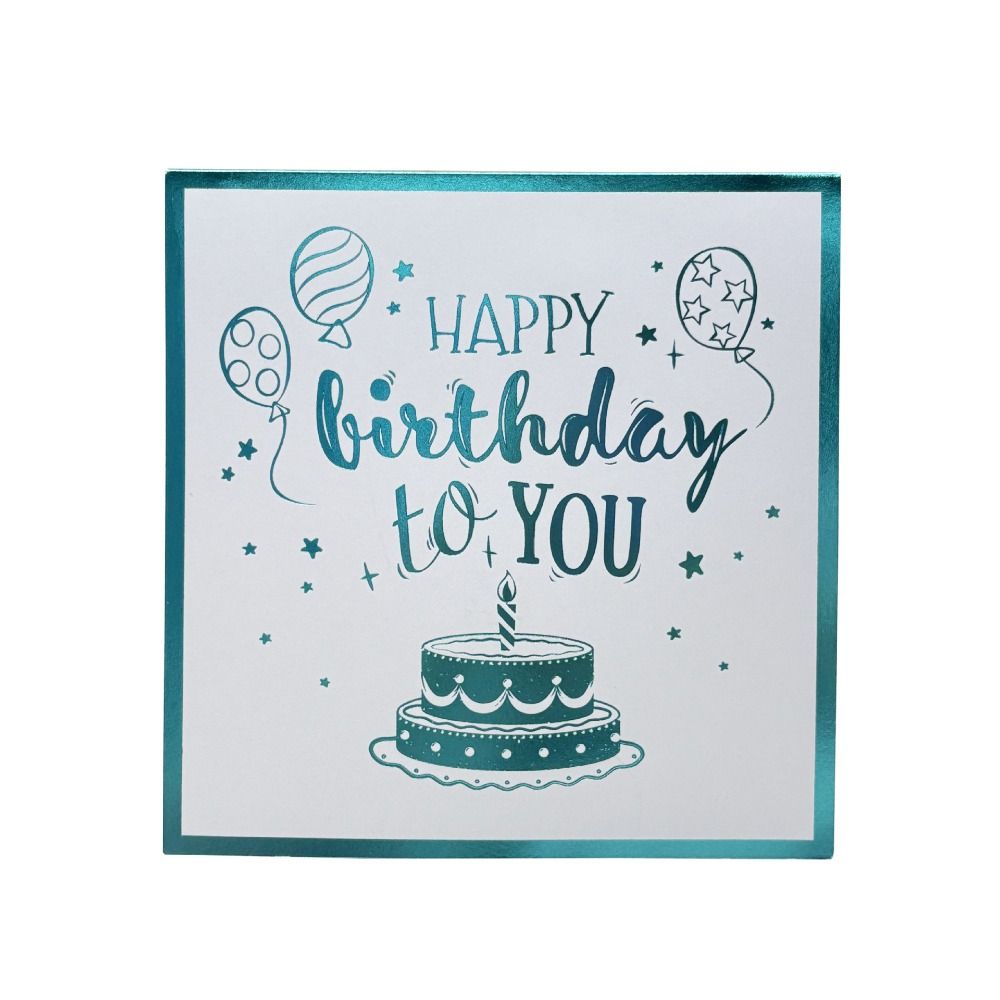 Hollow Paper Carving Happy Birthday Card Luxurious Foil Stamping Cards  Birthday Party Supplies