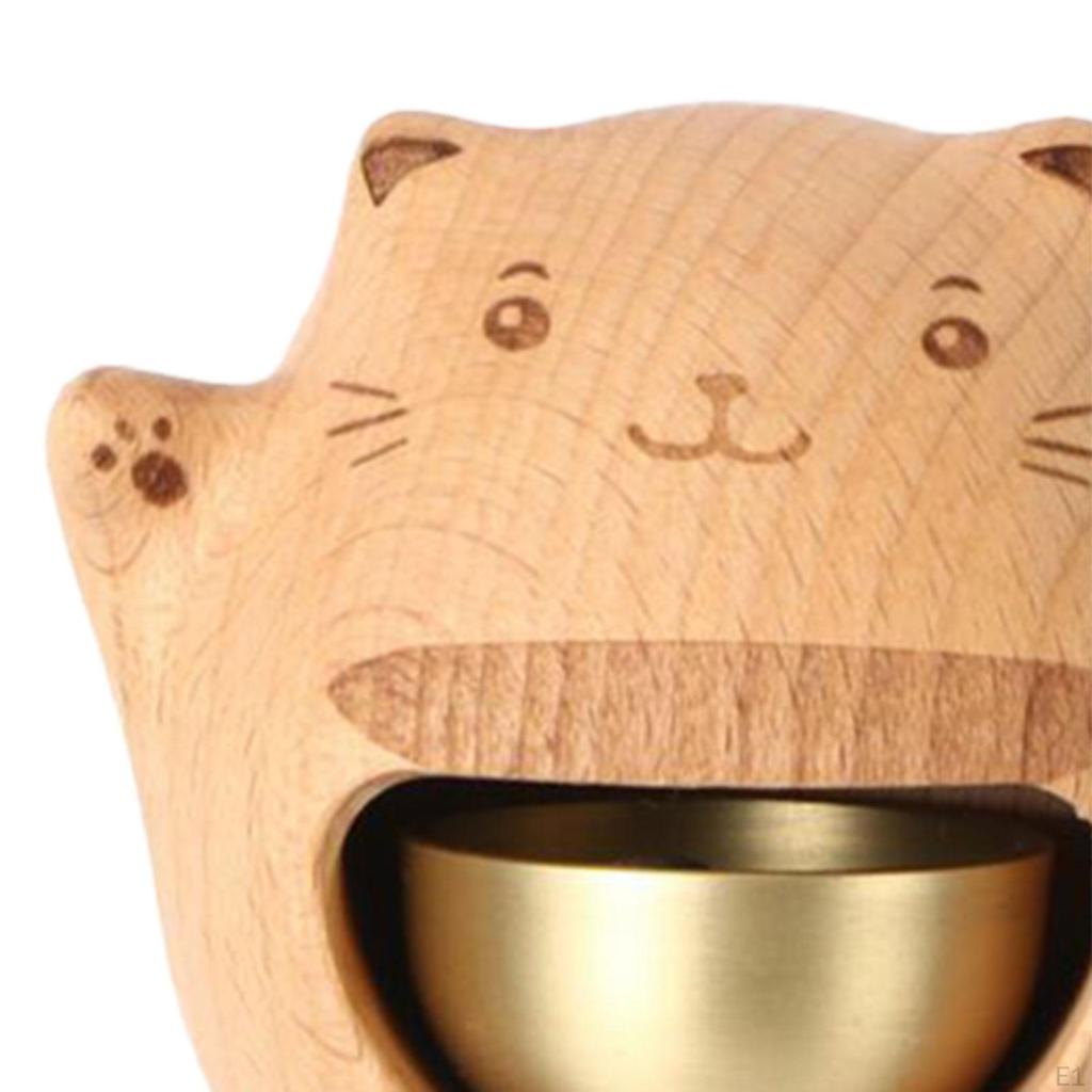 Wooden Doorbell Wind Chime Open Reminder Hanging Bells Gate Bell Wood Ornament Entrance