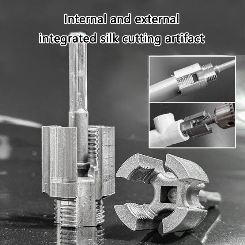 Set of 2 Double Function Internal & External Pipe Threading Tool Carbon Steel For Precise Professional & DIY Projects